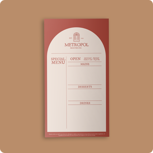 Show details for Menus