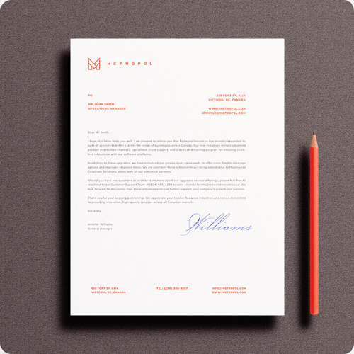 Show details for Letterhead