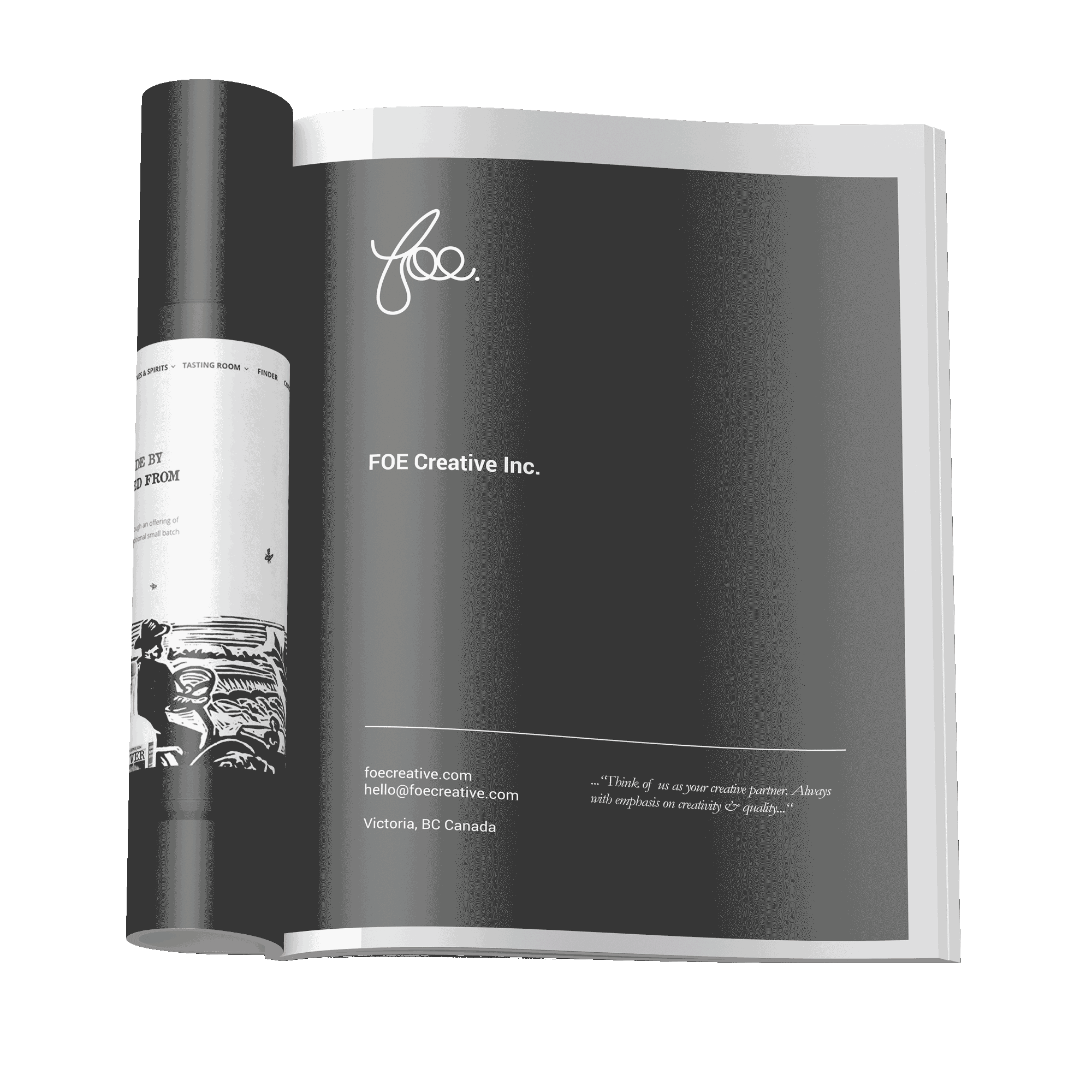 Custom printed magazine